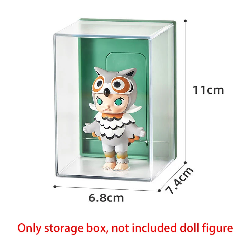 Wall Mount Display Case Clear Acrylic Display Box Storage Box for Figurine Miniature Doll Bobble Action Figure Collectibles Toy