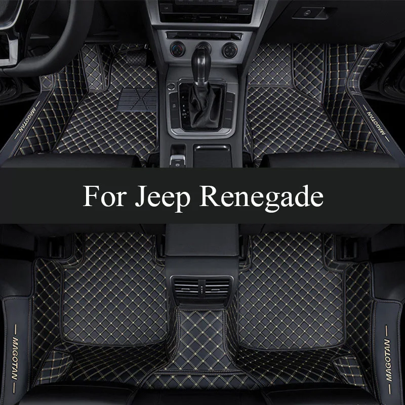 Tapetes de carro para jeep renegade 2022 2021 2020 2019 2018 2017 2016 interior do carro protetor tapete personalizado estilo