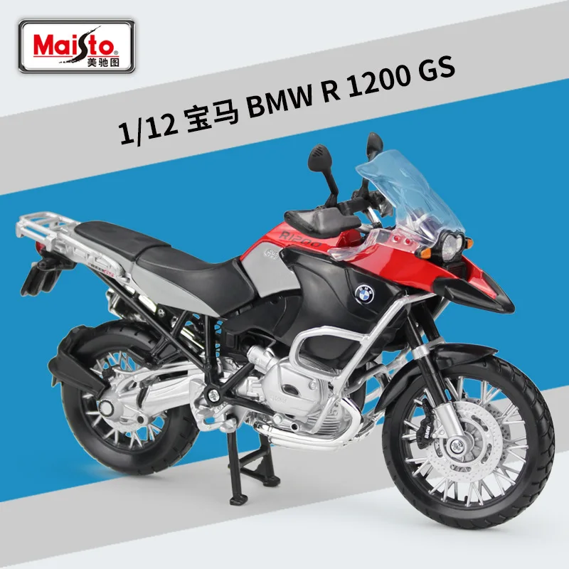 Maisto 1:12 Bmw R1200gs R 1200 Gs Heavy-duty Motorcycle Simulation