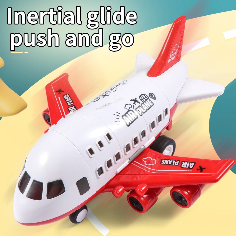 Children\'s toy airplane boy car large oversized drop-resistant puzzle multi-functional deformation simulated airliner model