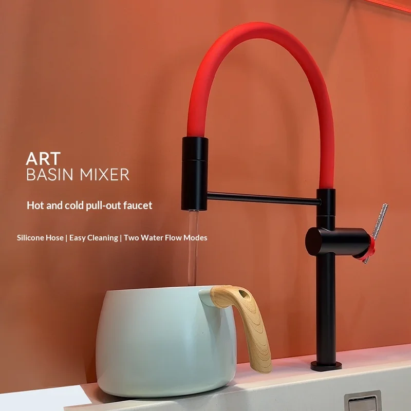 

Универсальный выдвижной смеситель для кухонной мойки с горячей и холодной водой, для установки в одно отверстие