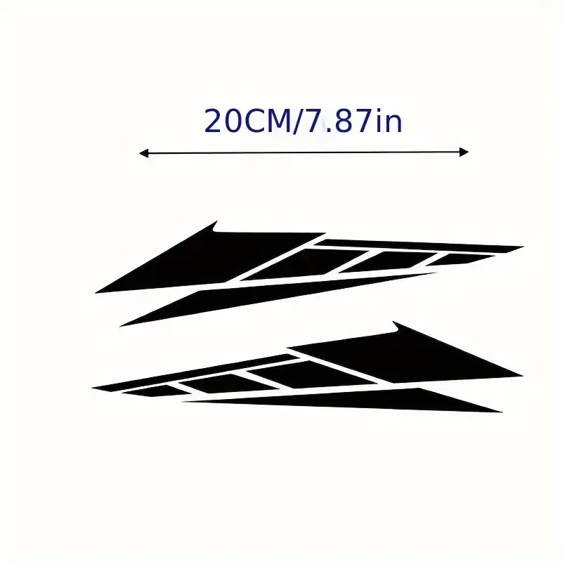 1Pair PVCReflective Motorcycle Accessories Scooter Tail Box Decorative Stickers