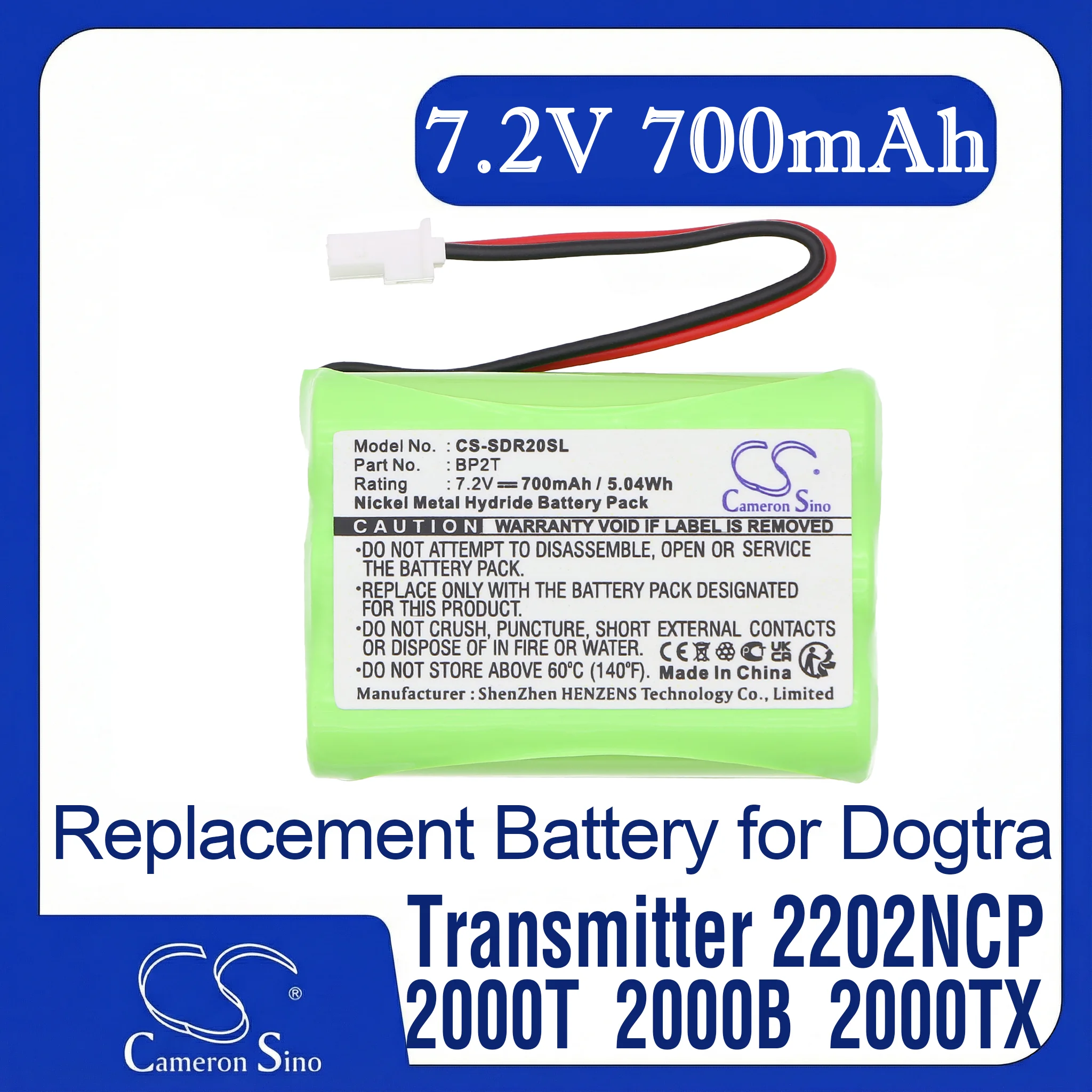 

Cameron Sino Replacement Battery for Dogtra 1400 Transmitter, 1400NCP Transmitter,, Fits P/N BP2T,BPRR,PSU-BPRR
