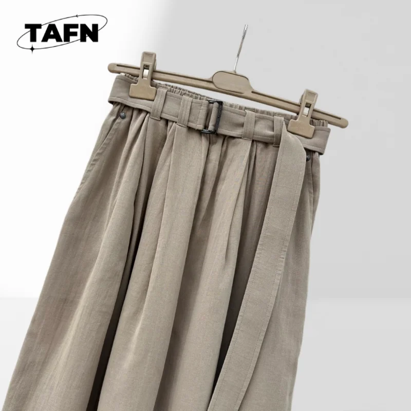 Women Fashion Skirt High Waist Midi Casual Wear Fashion Women Skirt Solid Color Midi Skirt Casual Style  BA1226