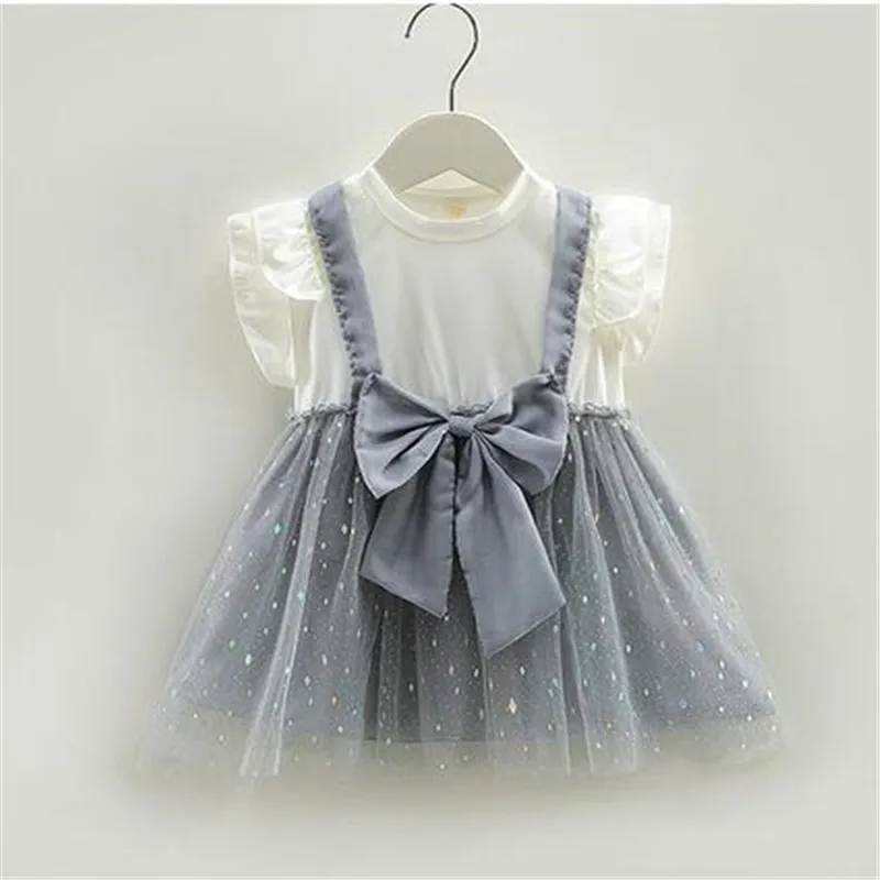 6M-5Y Princess Toddler Kid Child Girl Tutu Dress Pearl Tulle Party Wedding Birthday Valentines Day Dresses For Girls