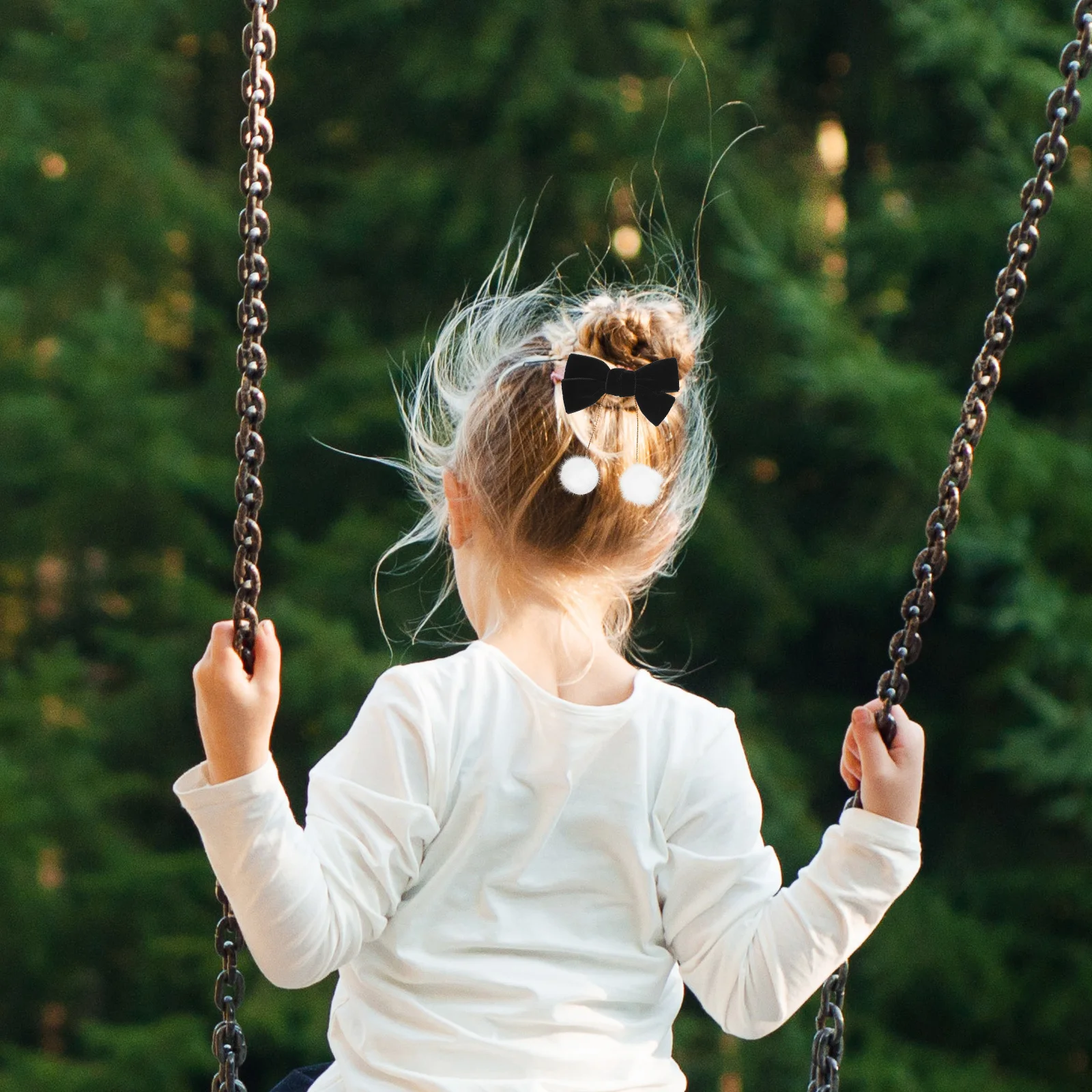 

Set Hair Clips Small Bow Tassel Design Christmas Bows For Hair Accessories Festival Party Wear