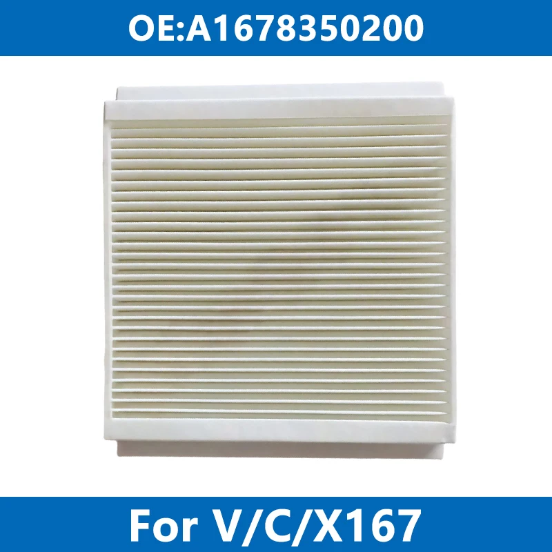 

Внешний салонный воздушный фильтр A1678350200 для Mercedes-Benz V/C/X167 GLE300d EQ 350de 400 450 53 63 Coupe GLS350~600 AMG 2019-