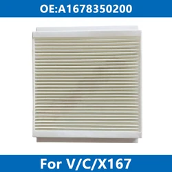 Car External Cabin Air Filter A1678350200 For Benz V/C/X167 GLE300d EQ 350de 400 450 53 63 Coupe GLS350~600 AMG 2019-