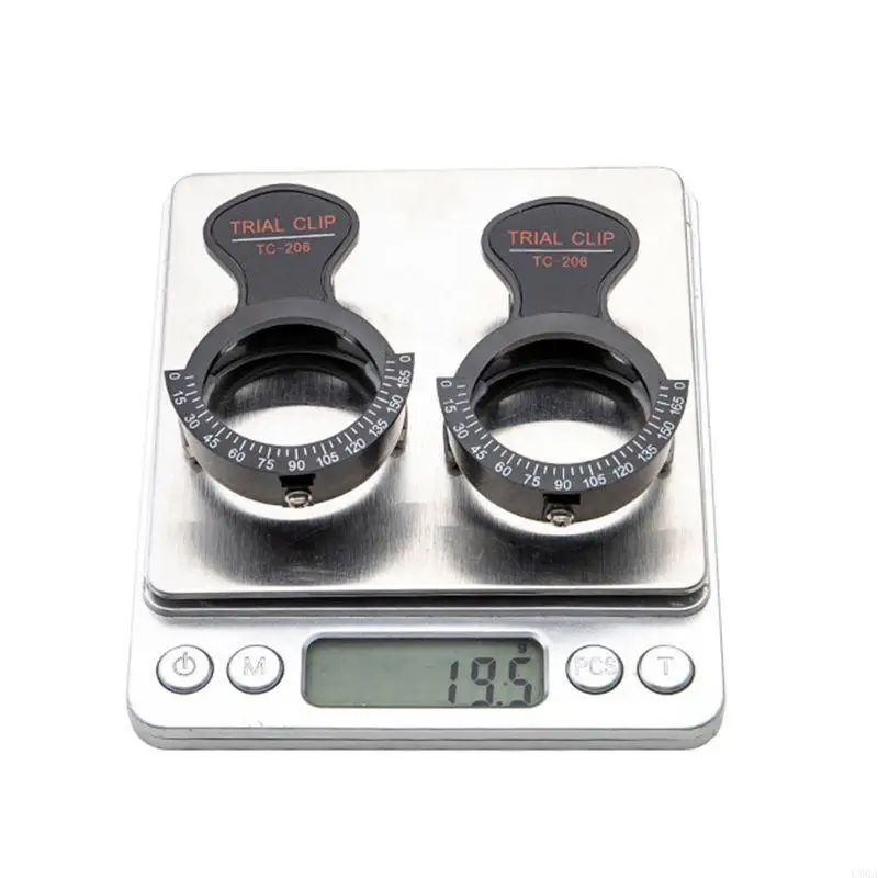 C90A 2Pcs Trial Frame Clip Lens Frames Optometry Single Eye Optical Test Frame Stand