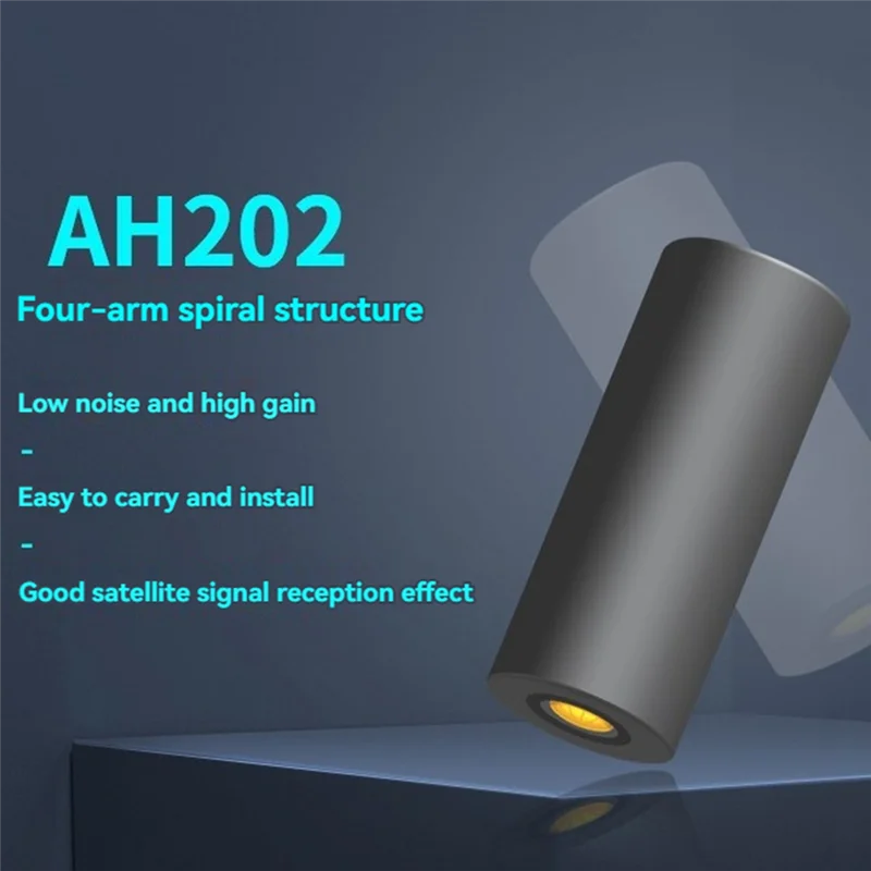 Solid GNSS Antenna High Gain Multi-Frequency Helical Antenna Support L1 L5 Satellite Navigation Signal Reception