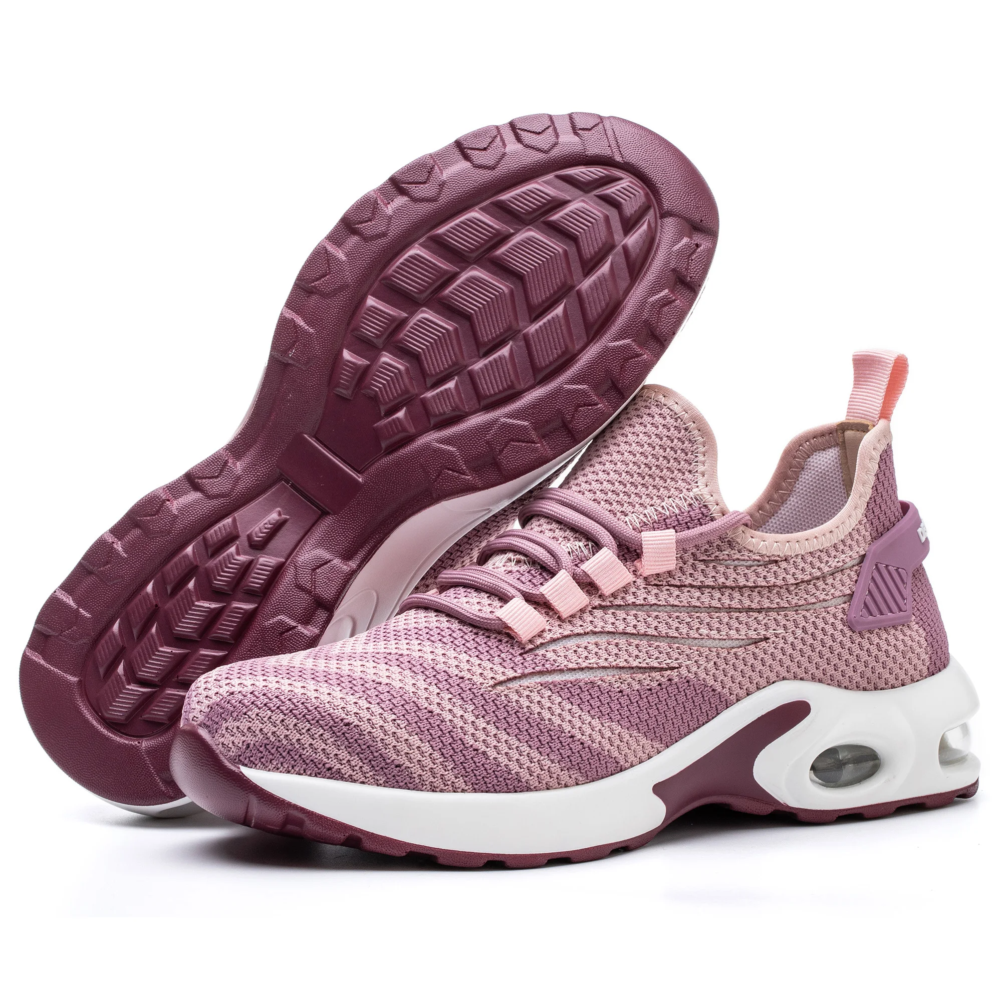 Fashion Women Safety Shoes Lightweight Comfortable Work Boots for Ladys Indestructible Anti-smashing Construction Sneakers Pink