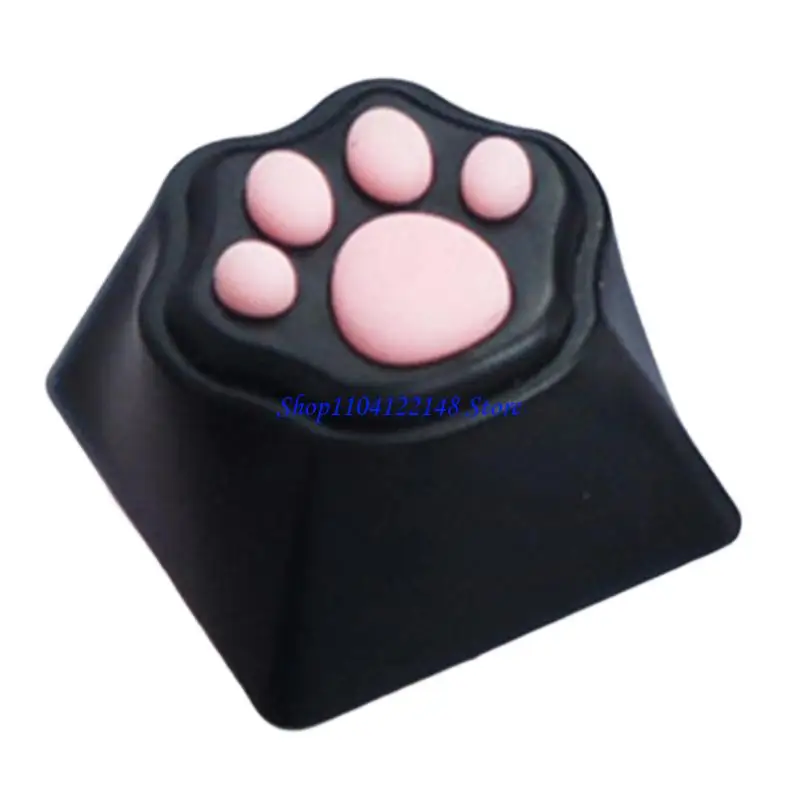 P9FA Personality Customizeds ABS Silicone CatPaw Pad Keyboards Keycap for Switches