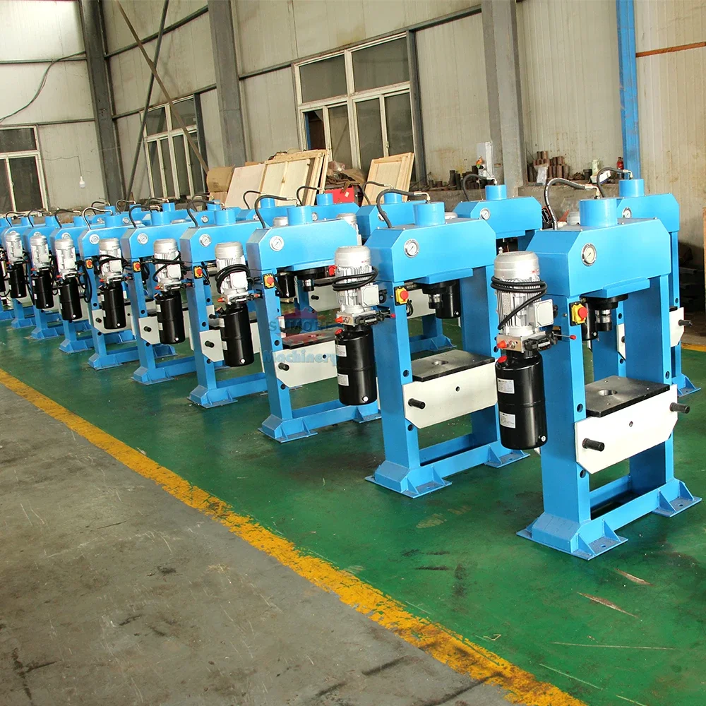10T Electric Manual Vertical Hydraulic Press Machine Motor High Pressure 13Mpa 220V 110V 380V SP-10 2025 Most Popular