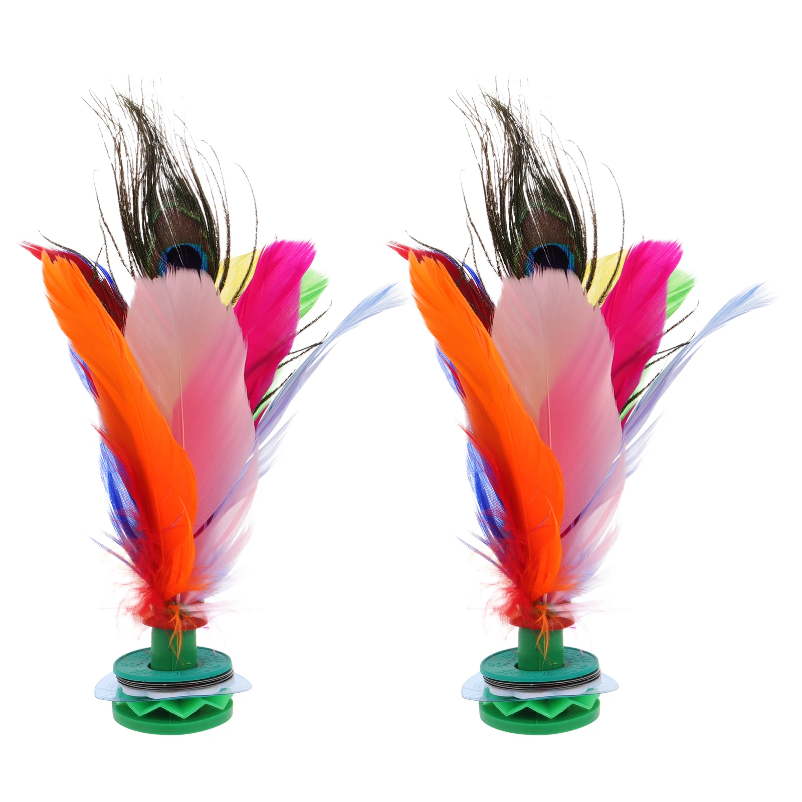 

2 Pcs Shuttlecock Exercise Leisure Toy Chinese Jianzi (asian Game) outside Toys Indoor Foam Shuttlecocks Fitness