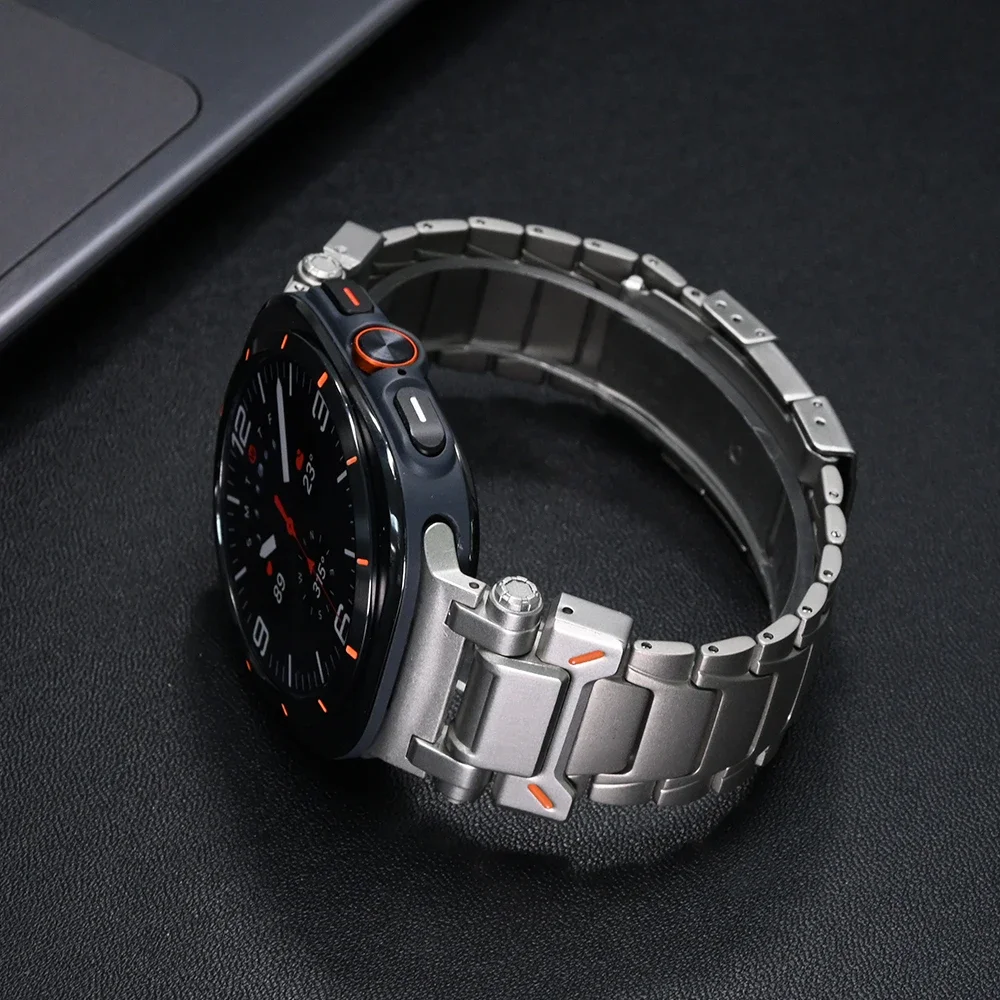Titanium Bracelet for Samsung Galaxy Watch 8 44mm 40mm 8 Classic 46mm Luxury Strap for GALAXY WATCH ULTRA 2025 2024 WatchBand