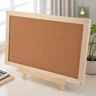 Wooden Frame Bulletin For Home Office Classroom Cork Message Notice Board Notice Display Pin Board Memo Organizer