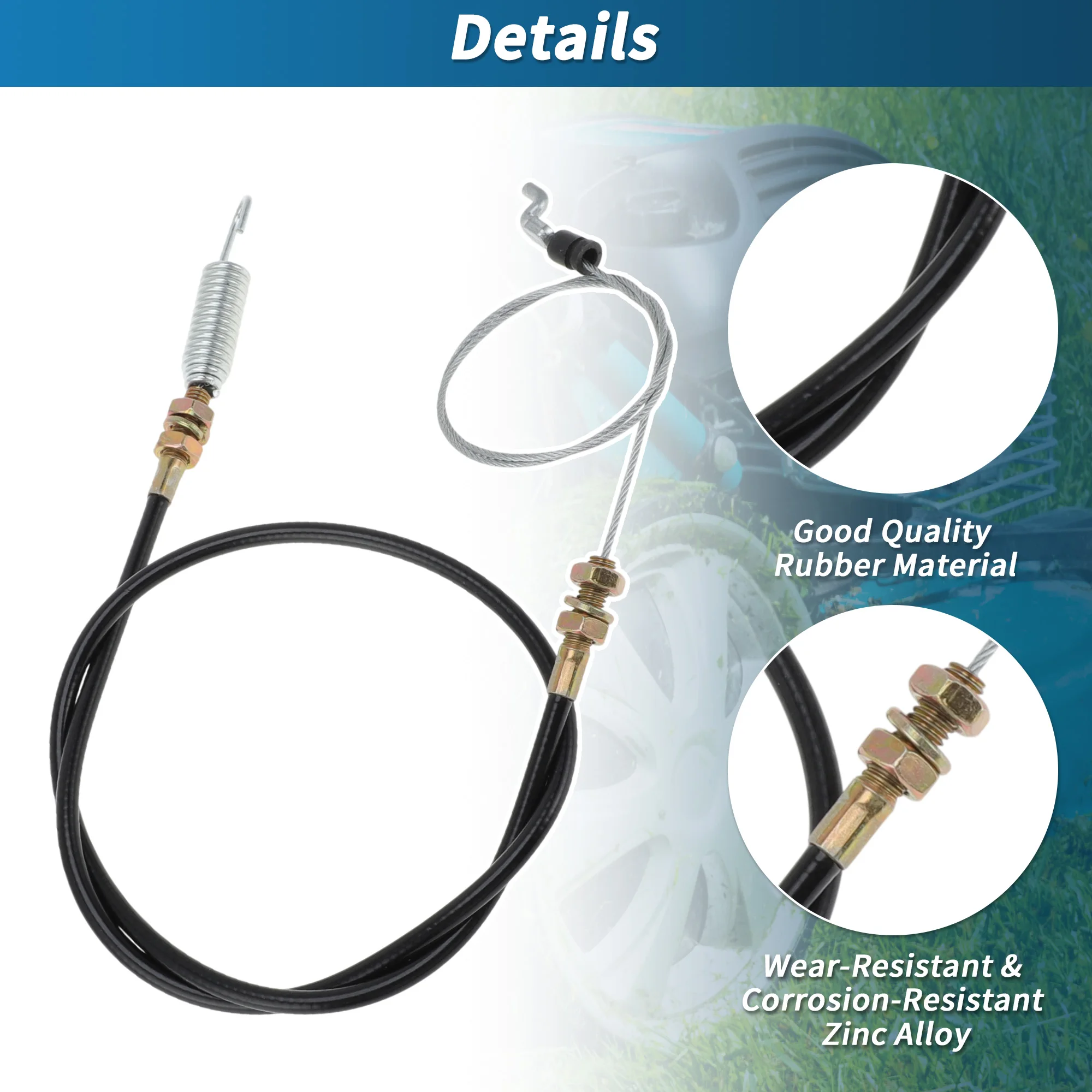 Motoforti No.94604343 Cable de control de accionamiento para CUB CADET CC760ES para cortacésped artesanal
