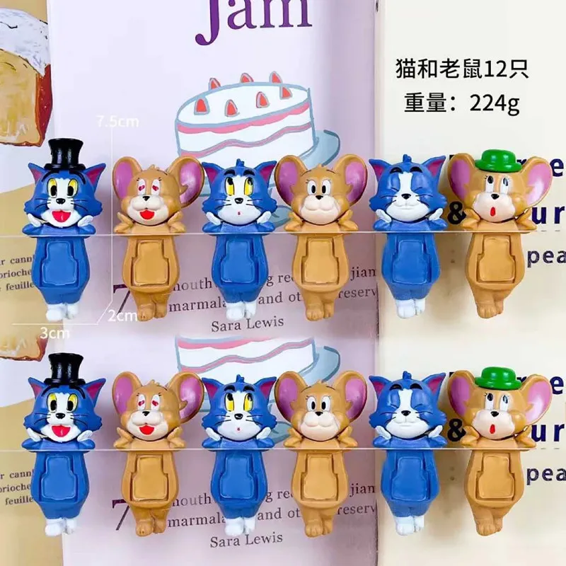 جديد القط والفأر دمية صغيرة صندوق أعمى أنيمي نموذج الملحقات الكرتون شاشة الهاتف دمية لطيف سطح المكتب الديكور هدية