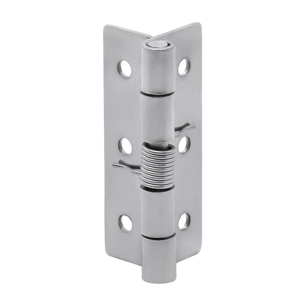 1 قطعة المفصلي فراشة الربيع 60 مللي متر ثقب دائري نوع مسطح-خزانة باب من الفولاذ المقاوم للصدأ المفصلي محملة بنابض #3