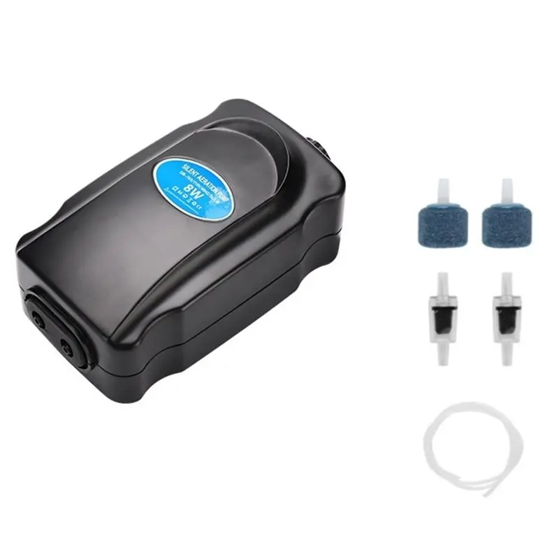 BSEVB-Mini Aquarium Air Pump Kit- 8W Power, For Small Fish For Tanks Compatible