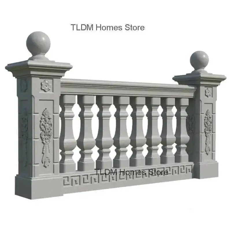 Cast-in-place Mold New Cement Thickened Garden Buildings Roman Guardrail Column Column Reusable Railing Railing Mold for Balcony