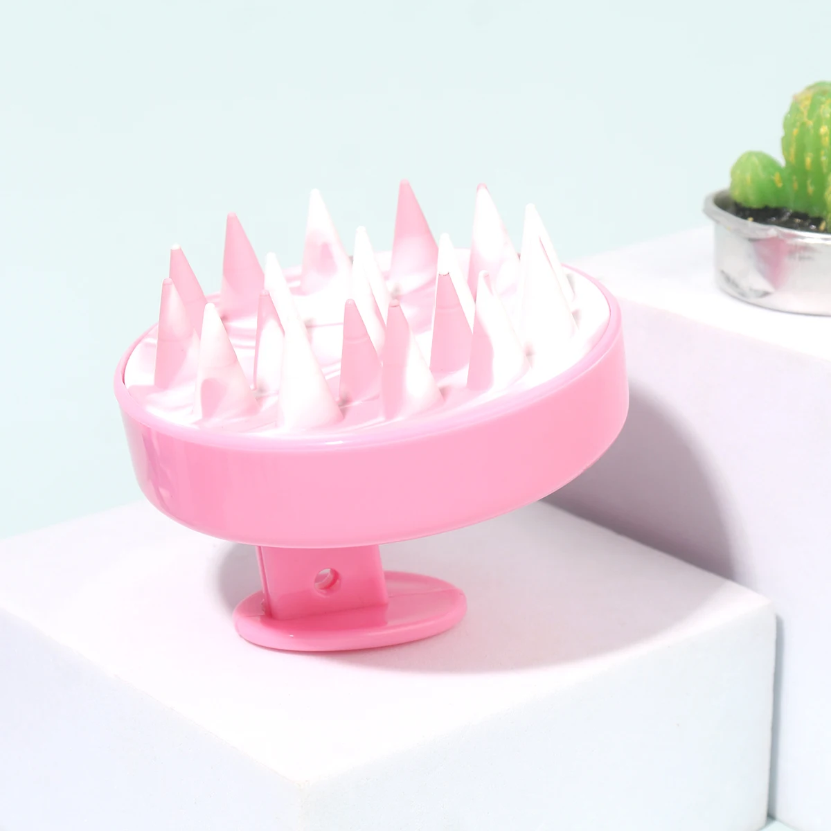 1 قطعة فرشاة شامبو سيليكون مشط تدليك فروة الرأس تنظيف فروة الرأس تدليك الجسم فرشاة حمام أدوات صالون الشعر الخاصة للشعر المستعار الحقيقي #4