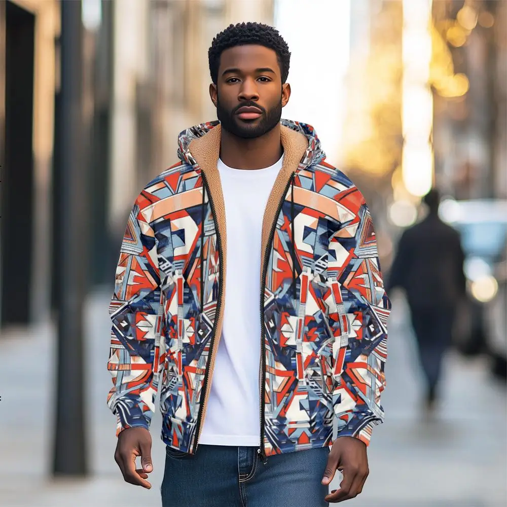 

Присоскайте свой зимний стиль с помощью нашей мужской куртки на молнии с капюшоном, идеально подходящей для любого приключения на свежем воздухе