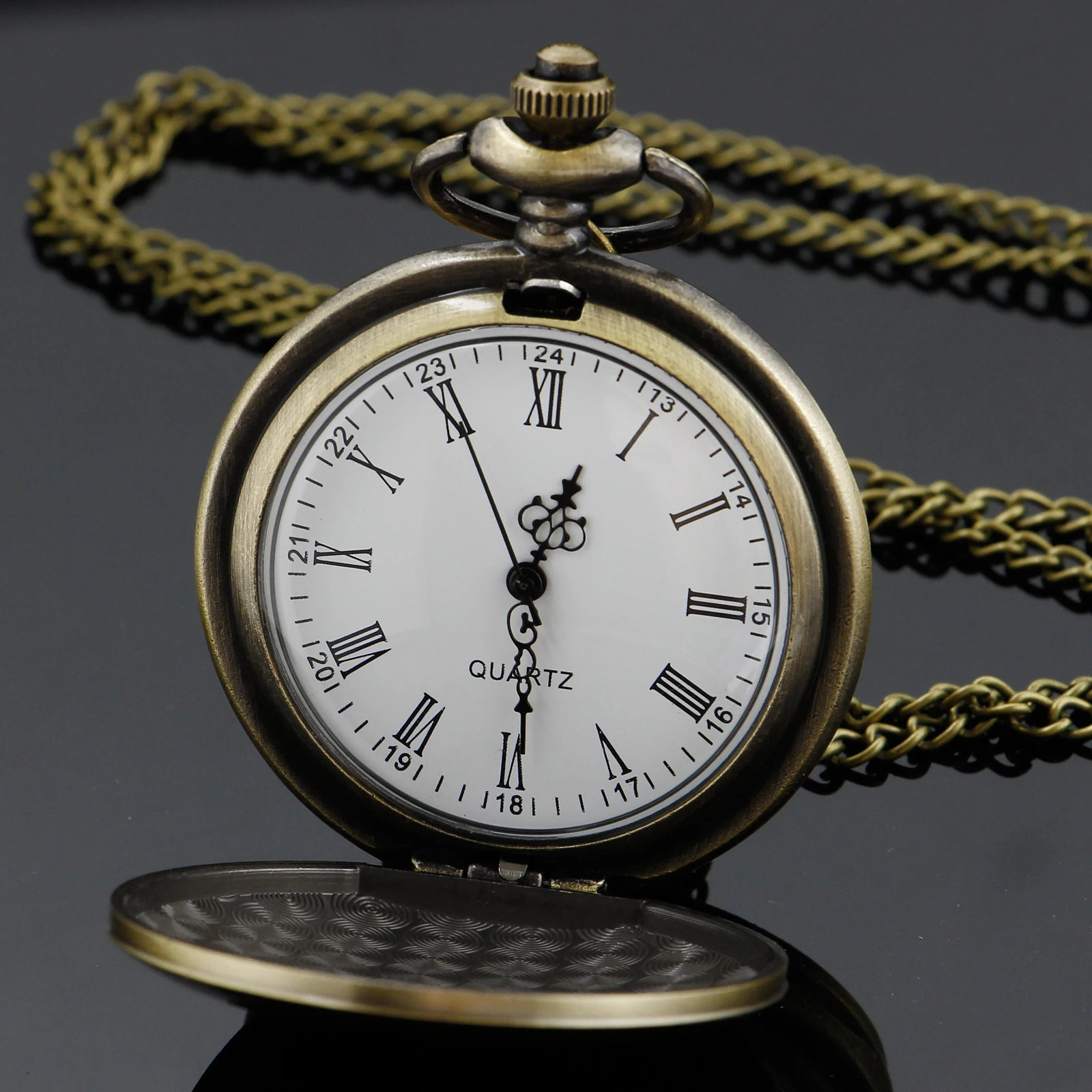 Steampunk Pocket Watch Engraved "To My GROOMSMAN" Men Necklace Pendant Pocket Watches Mens Birthday Wedding Anniversary Gifts