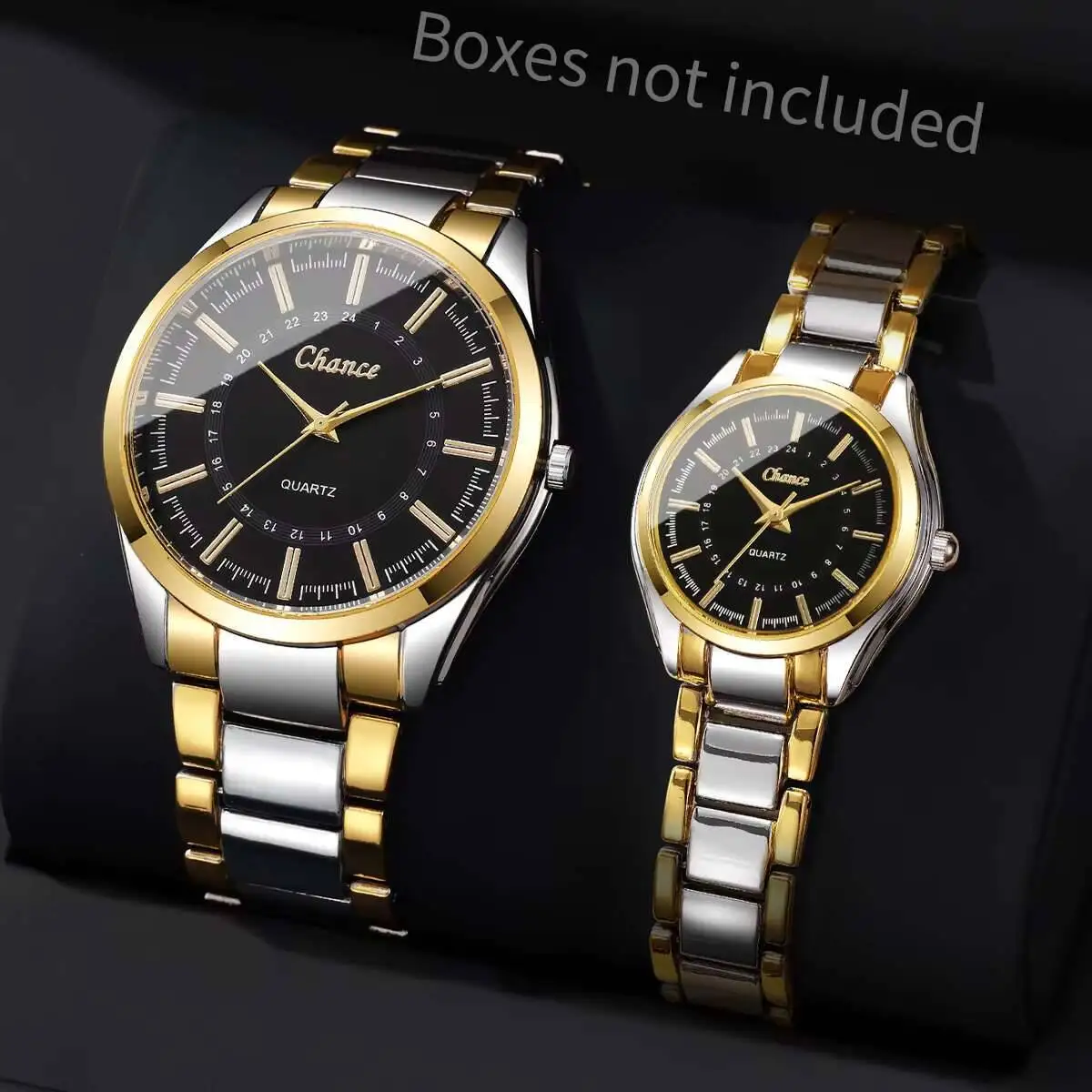 

2PCS/Set Fashion Couple's Watches Simple Men Business Watch Women Quartz Wristwatches（Without Box）