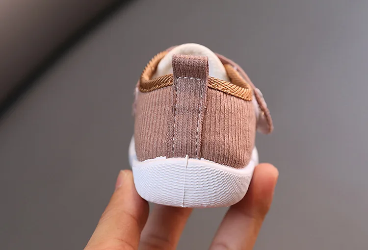 2026 Mit Geräusch Baby-Schuhe Frühling Herbst Kleinkind-Laufschuhe Neugeborenen-Lauflernschuhe für Jungen und Mädchen Rosa, Braun – Detail 14