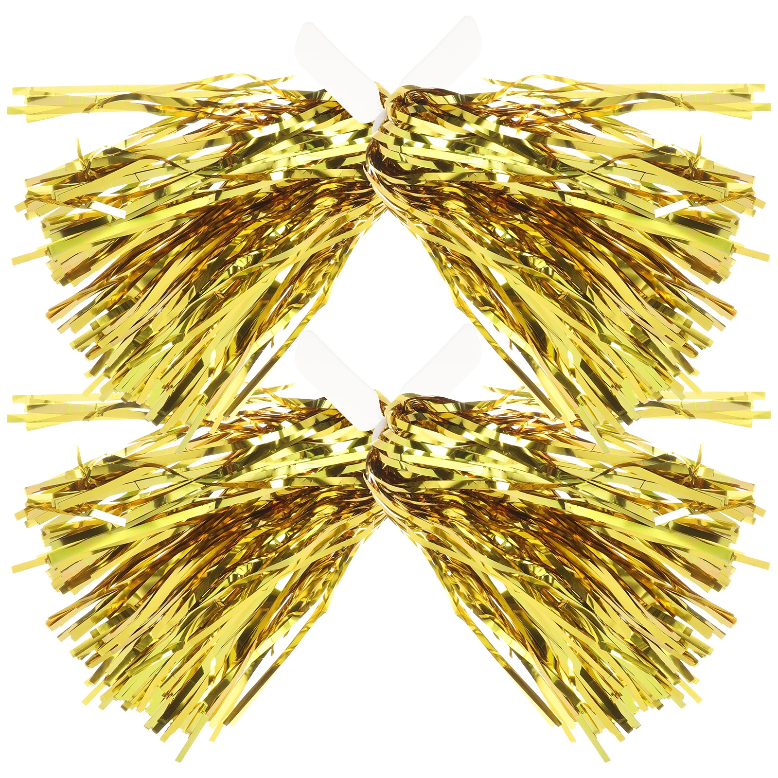 

6pcs Pom Poms Cheerleading Props Blue Color Smooth H PE Material Team Sports Dance Costumes Performance Adornment H held Fun