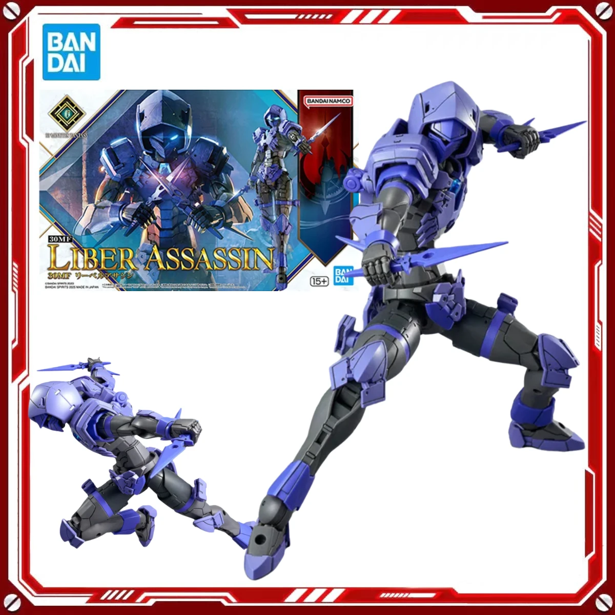 

Оригинальные наборы для сборки фигурок Bandai 30 Minutes Fantasy (30MF LIBER ASSASSIN), аниме-фигурки, модели, игрушки, подарки