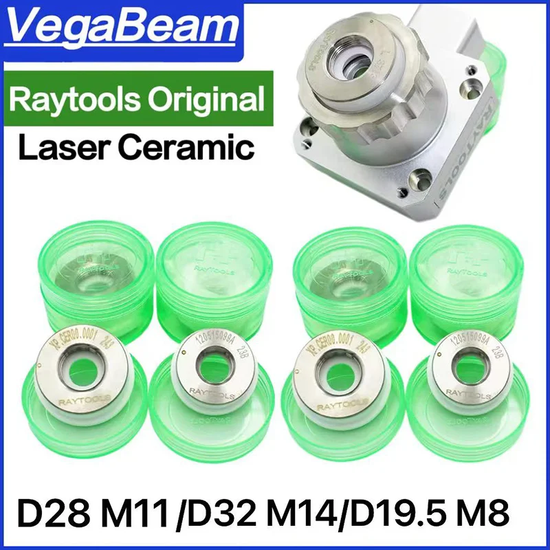 

Original Raytools Ceramic Ring D32 M14 & D28 M11 & D19.5 M8 Raytools Ceramic Nozzle Holder For Fiber Cutting Head BMH109 BMH111