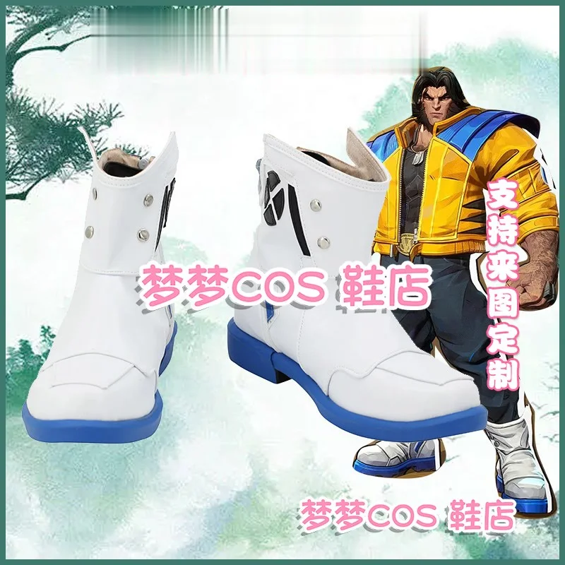 

Rivals WOLVERINE Cosplay Shoes Boots Men Superhero Rival Logan Halloween Party PU Leather Boots Custom Made