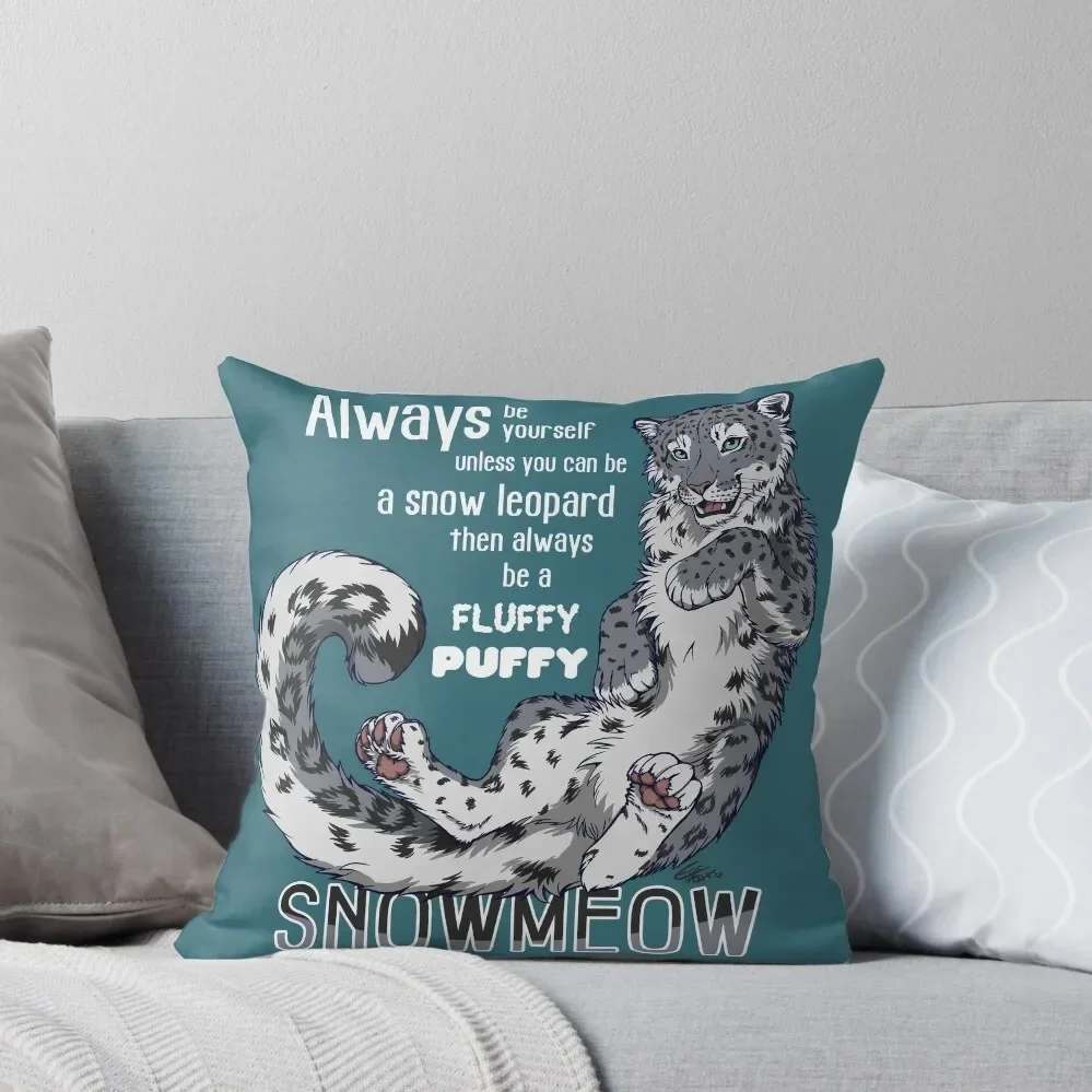 

Always be snow leopard Throw Pillow Ornamental Pillow Cushions For Children Christmas Pillows Sofa Cushion Pillow