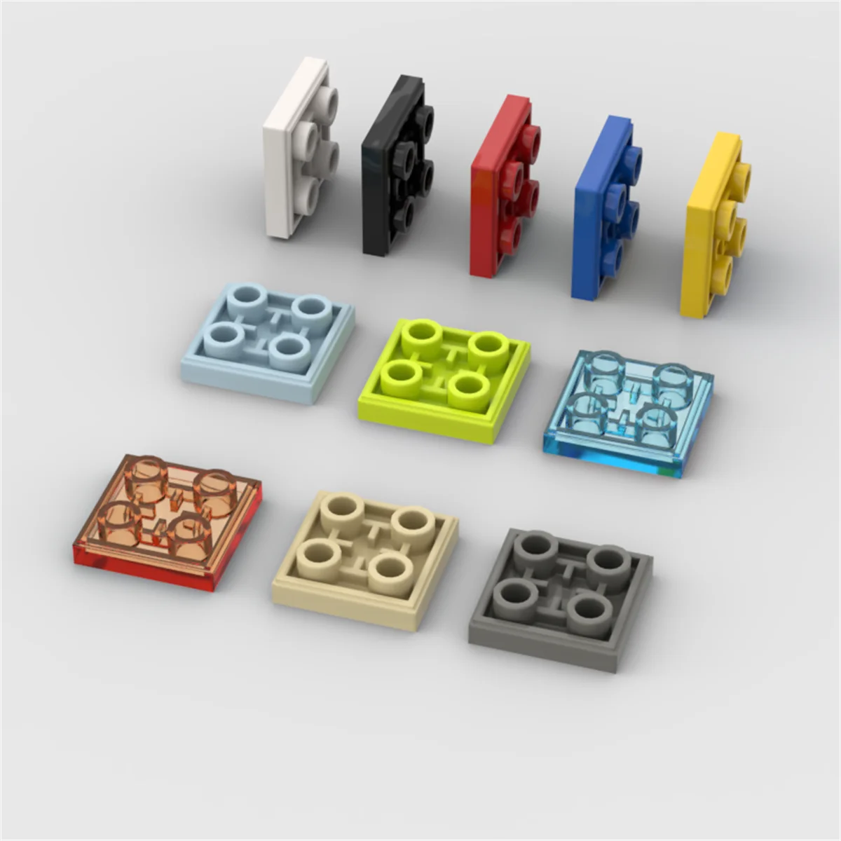 

10PCS Puzzle Particle 11203 2X2 Reverse Light Panel Building Blocks Board Bricks Idea Toys Birthday Kid Gifts