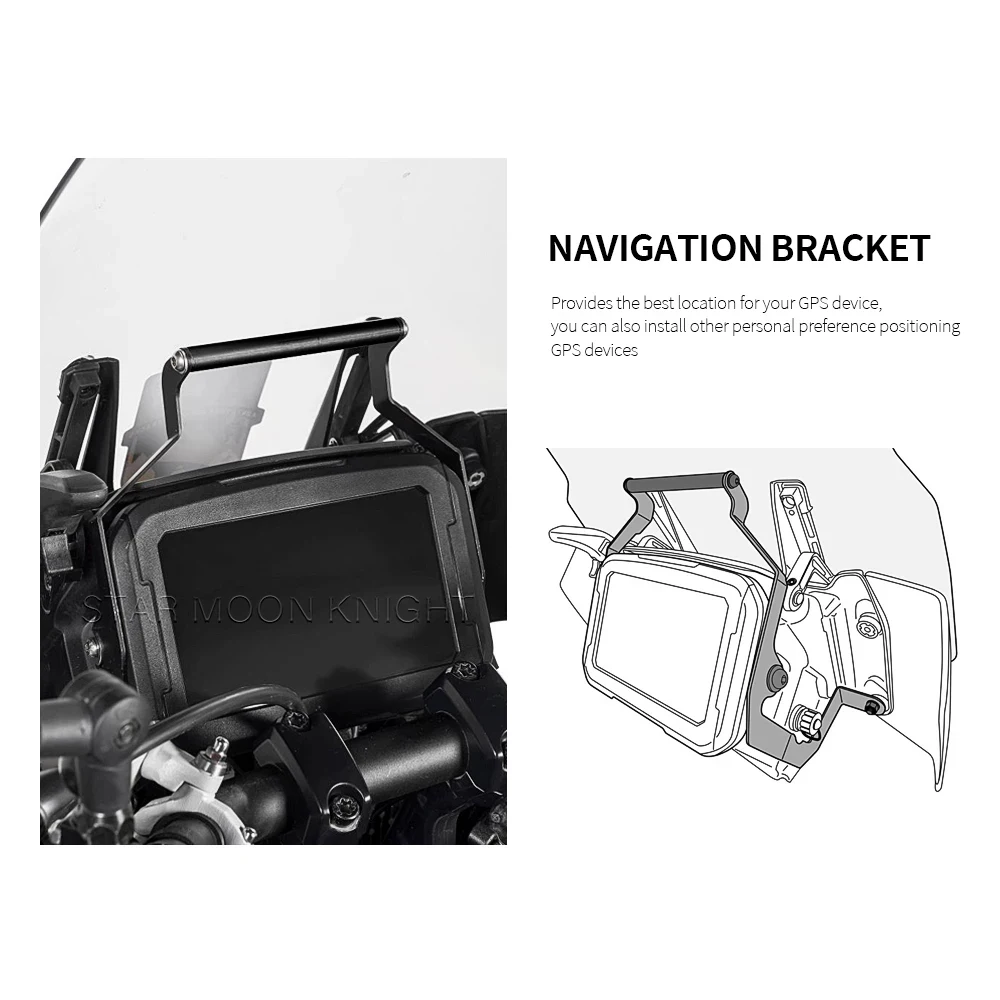 Motorcycle GPS SMART PHONE Windshield Navigation GPS Plate Bracket Adapt Holder For RA1250 Pan America 1250 S 2021 2022 -