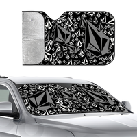 V-Volcom LOGO Car SunShade Three-layer Insulation Car Front Windshield Sun Shade Suction Cup Blocks UV Rays Sun