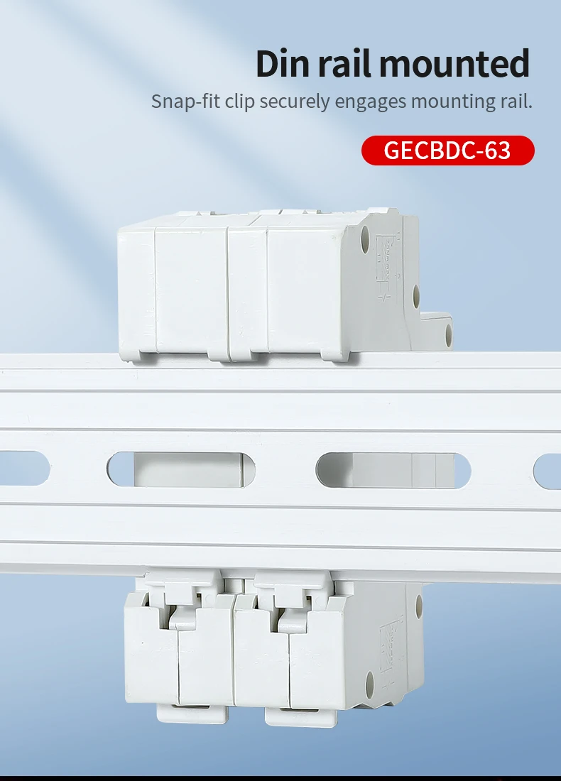 1P 2P 3P 4P DC 1000V MCB Solar Mini-Leistungsschalter Überlastschutzschalter 6A 10A 16A 20A 25A 32A 40A 50A 63A Photovoltaik PV – Detail 3