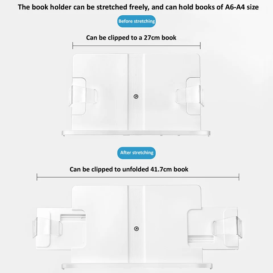 Imagem -05 - Suporte do Livro de Leitura de Alumínio Ajustável para Crianças Altura do Desktop Rack Multi Ângulo de Rotação Suporte do Livro