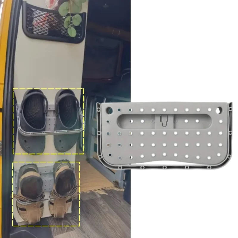 

1 шт., простые стеллажи для хранения обуви, настенные водонепроницаемые тапочки без перфорации, органайзер для кроссовок для автодома, кемпера, автодомов