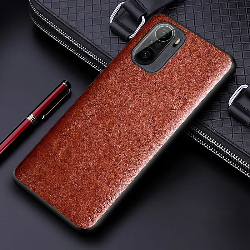 Luxury PU leather Case for Xiaomi Poco F3 coque with Business solid color Design phone cover for xiaomi poco f3 case funda capa