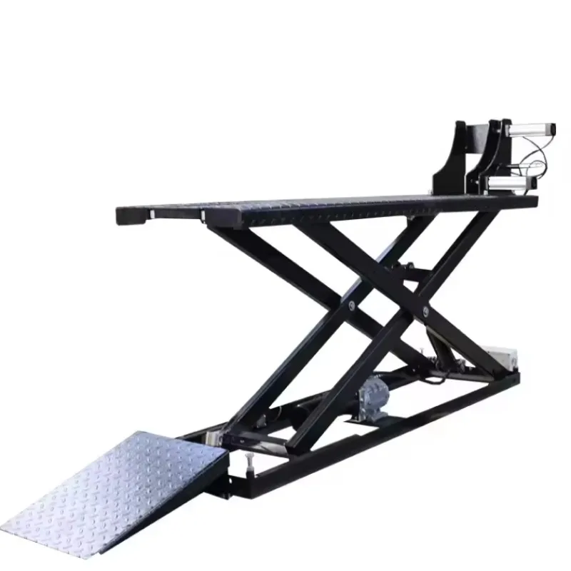 Electric Hydraulic Scissor Lift Motorcycle Small Lifting Platform Portable Motorcycle Lift
