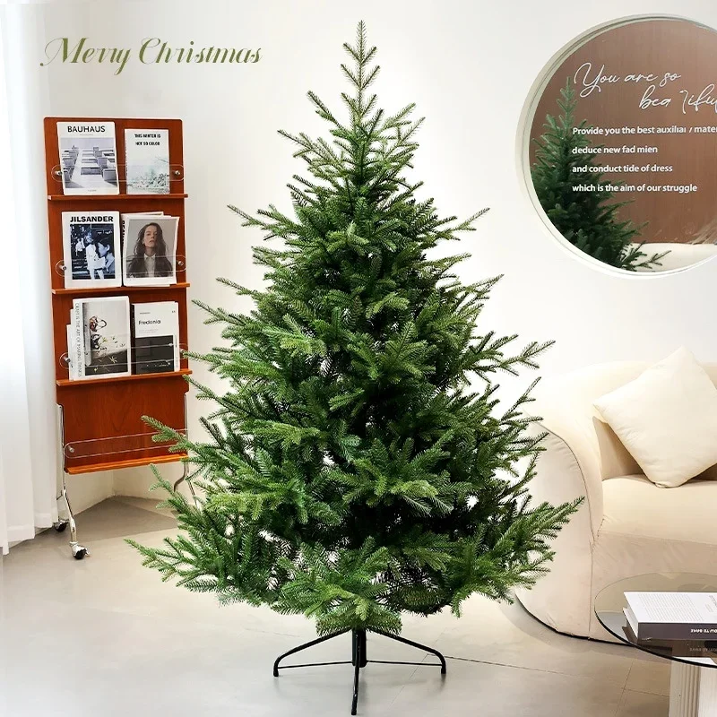 Albero di Natale artificiale PE + PVC con luci a LED Decorazione dell\'albero di Natale Forniture per la decorazione dell\'atmosfera della festa di