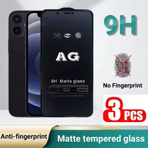 No Fingerprint Matte Frosted Glass for Samsung S22 S23 S24 FE S25 Ultra A52S A53 A55 A56 A72 A71 A73 A36 A12 S21 A17 A07 Glass