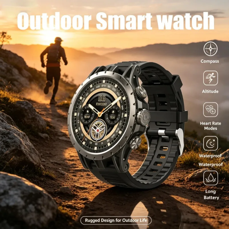 

Rugged Outdoor Q85 4G Smartwatch With SIM Slot, Standalone Calling, Real-Time GPS Navigation, Heart Rate
