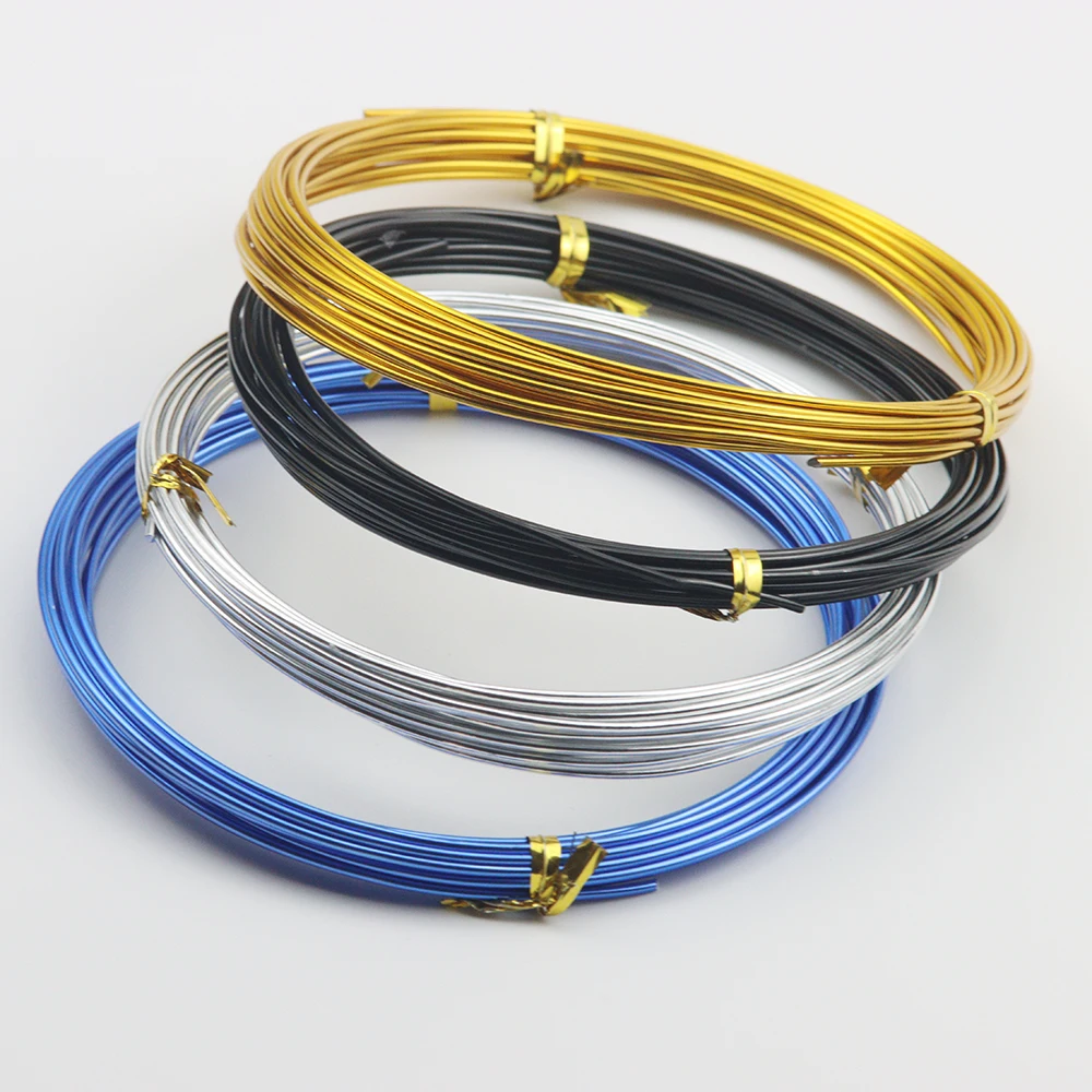 5M 1.5MM Electroplated Color Aluminum Wire Metal  Wire DIY Handmade Jewelry Necklace Bracelet Process