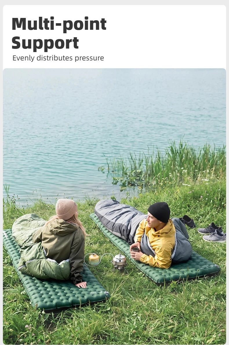 BISINNA 9.0 Hochwertige Aufblasbare Isomatte Ultraleicht 20D Nylon Luftmatratze für Outdoor Wandern Backpacking Camping – Detail 5