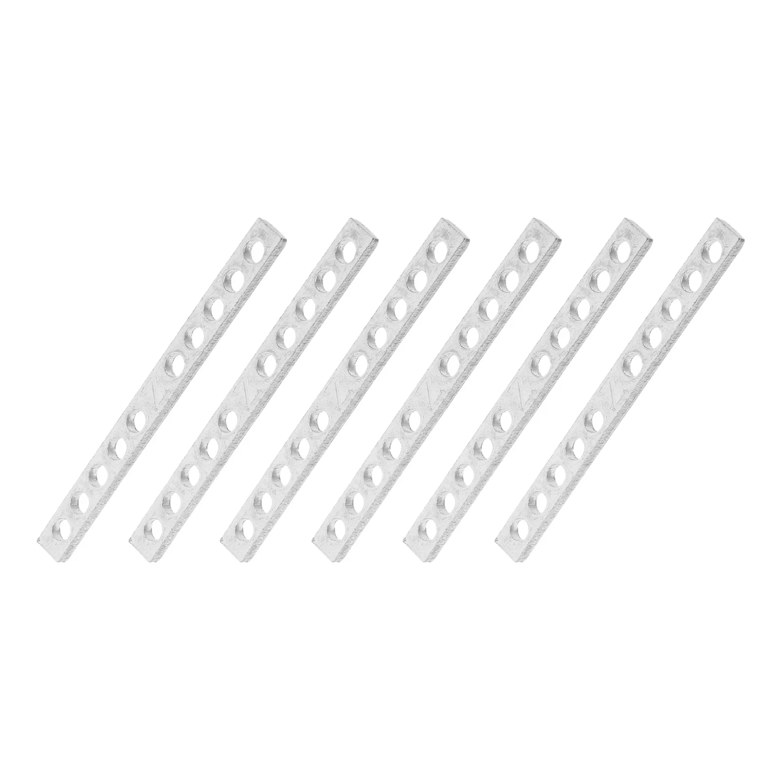 

10Pcs Guitar Pickup Alignment Strip Metal Precision Height Calibration 6-String Humbucker Pickup Keeper Bar 10 Holes 5Mm Width