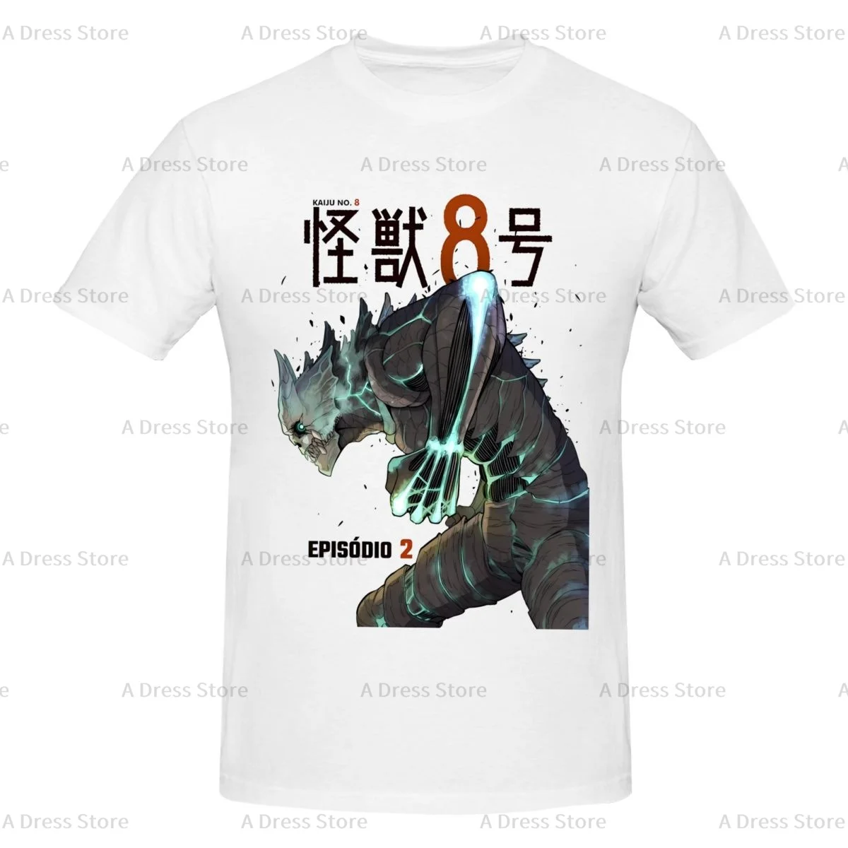 

Monster NO.8 Kaiju No 8 Kafka Hibino Men's round neck Oversized T-shirt,Men's summer Vintage Casual Cotton Tee Shirt Gift